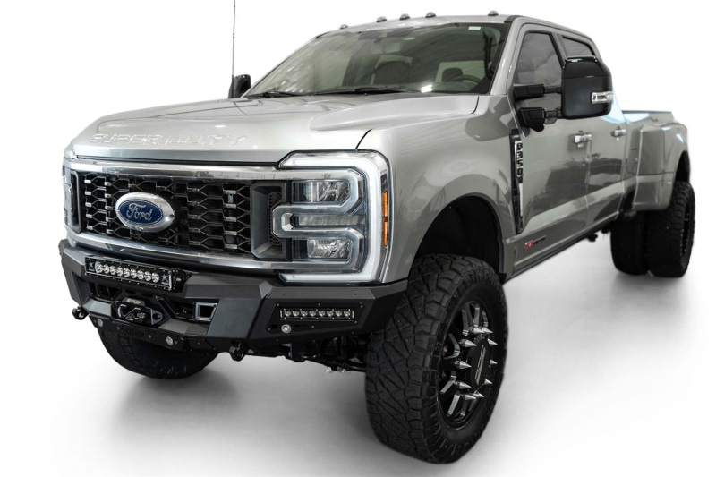 Ford F350 Super Duty Bumper - Front - Addictive Desert Designs - Phantom Winch Front Bumper - Hammer Black - `23-`27